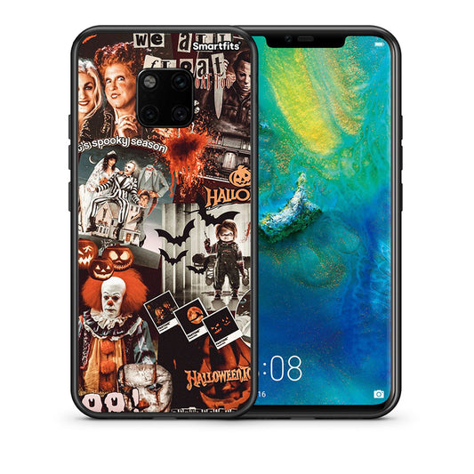 Θήκη Huawei Mate 20 Pro Halloween Spooky Season από τη Smartfits με σχέδιο στο πίσω μέρος και μαύρο περίβλημα | Huawei Mate 20 Pro Halloween Spooky Season case with colorful back and black bezels