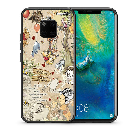 Θήκη Huawei Mate 20 Pro Happy Friends από τη Smartfits με σχέδιο στο πίσω μέρος και μαύρο περίβλημα | Huawei Mate 20 Pro Happy Friends case with colorful back and black bezels
