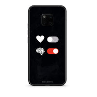 Thumbnail for Huawei Mate 20 Pro Heart Vs Brain Θήκη Αγίου Βαλεντίνου από τη Smartfits με σχέδιο στο πίσω μέρος και μαύρο περίβλημα | Smartphone case with colorful back and black bezels by Smartfits
