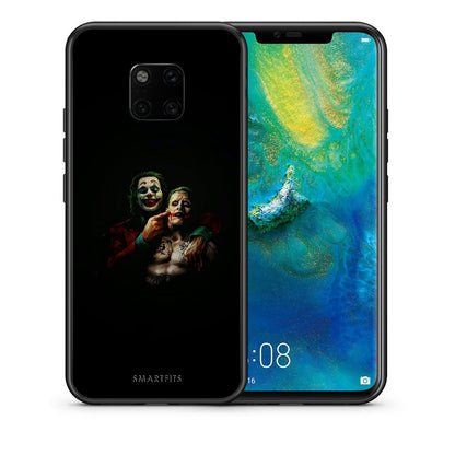 Θήκη Huawei Mate 20 Pro Clown Hero από τη Smartfits με σχέδιο στο πίσω μέρος και μαύρο περίβλημα | Huawei Mate 20 Pro Clown Hero case with colorful back and black bezels