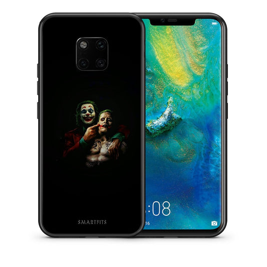 Θήκη Huawei Mate 20 Pro Clown Hero από τη Smartfits με σχέδιο στο πίσω μέρος και μαύρο περίβλημα | Huawei Mate 20 Pro Clown Hero case with colorful back and black bezels