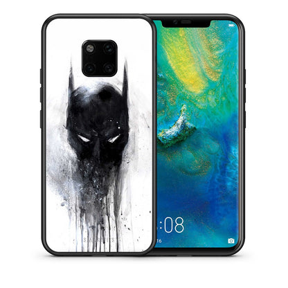 Θήκη Huawei Mate 20 Pro Paint Bat Hero από τη Smartfits με σχέδιο στο πίσω μέρος και μαύρο περίβλημα | Huawei Mate 20 Pro Paint Bat Hero case with colorful back and black bezels