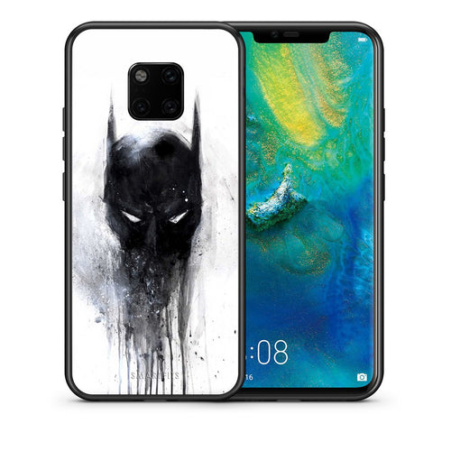 Θήκη Huawei Mate 20 Pro Paint Bat Hero από τη Smartfits με σχέδιο στο πίσω μέρος και μαύρο περίβλημα | Huawei Mate 20 Pro Paint Bat Hero case with colorful back and black bezels
