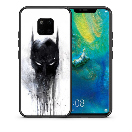 Θήκη Huawei Mate 20 Pro Paint Bat Hero από τη Smartfits με σχέδιο στο πίσω μέρος και μαύρο περίβλημα | Huawei Mate 20 Pro Paint Bat Hero case with colorful back and black bezels