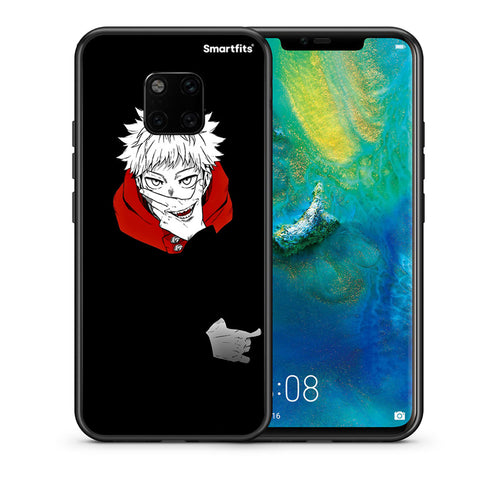 Θήκη Huawei Mate 20 Pro Itadori Anime από τη Smartfits με σχέδιο στο πίσω μέρος και μαύρο περίβλημα | Huawei Mate 20 Pro Itadori Anime case with colorful back and black bezels