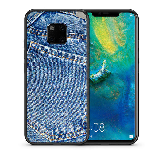 Θήκη Huawei Mate 20 Pro Jeans Pocket από τη Smartfits με σχέδιο στο πίσω μέρος και μαύρο περίβλημα | Huawei Mate 20 Pro Jeans Pocket case with colorful back and black bezels