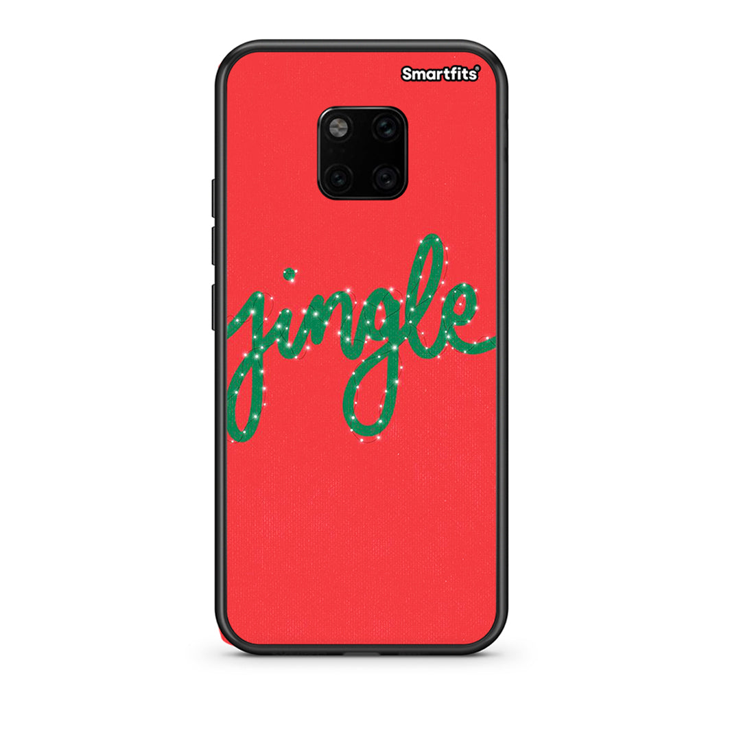 Huawei Mate 20 Pro Jingle Xmas θήκη από τη Smartfits με σχέδιο στο πίσω μέρος και μαύρο περίβλημα | Smartphone case with colorful back and black bezels by Smartfits