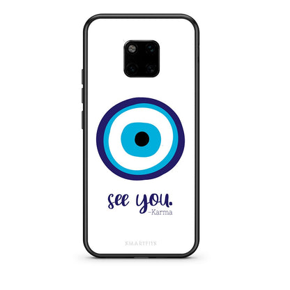 Huawei Mate 20 Pro Karma Says θήκη από τη Smartfits με σχέδιο στο πίσω μέρος και μαύρο περίβλημα | Smartphone case with colorful back and black bezels by Smartfits