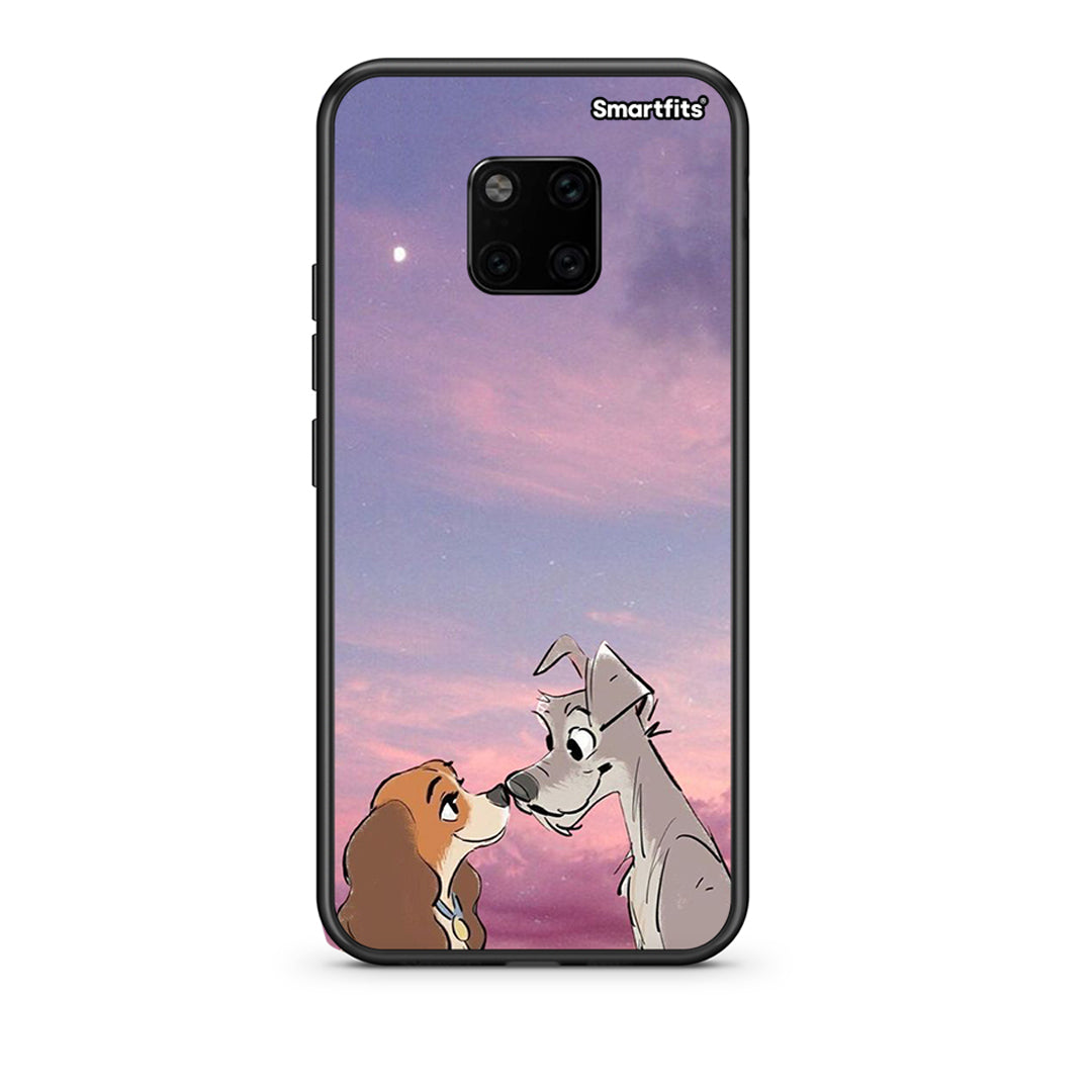 Huawei Mate 20 Pro Lady And Tramp θήκη από τη Smartfits με σχέδιο στο πίσω μέρος και μαύρο περίβλημα | Smartphone case with colorful back and black bezels by Smartfits