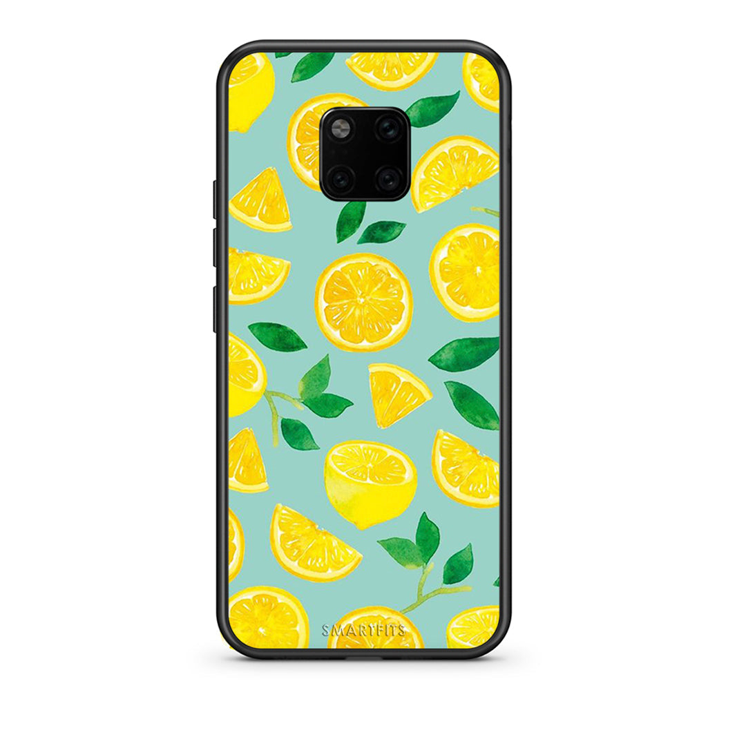 Huawei Mate 20 Pro Lemons θήκη από τη Smartfits με σχέδιο στο πίσω μέρος και μαύρο περίβλημα | Smartphone case with colorful back and black bezels by Smartfits