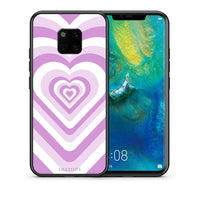 Thumbnail for Θήκη Huawei Mate 20 Pro Lilac Hearts από τη Smartfits με σχέδιο στο πίσω μέρος και μαύρο περίβλημα | Huawei Mate 20 Pro Lilac Hearts case with colorful back and black bezels
