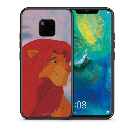 Θήκη Αγίου Βαλεντίνου Huawei Mate 20 Pro Lion Love 1 από τη Smartfits με σχέδιο στο πίσω μέρος και μαύρο περίβλημα | Huawei Mate 20 Pro Lion Love 1 case with colorful back and black bezels