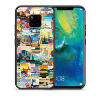 Thumbnail for Θήκη Huawei Mate 20 Pro Live To Travel από τη Smartfits με σχέδιο στο πίσω μέρος και μαύρο περίβλημα | Huawei Mate 20 Pro Live To Travel case with colorful back and black bezels