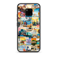 Thumbnail for Huawei Mate 20 Pro Live To Travel θήκη από τη Smartfits με σχέδιο στο πίσω μέρος και μαύρο περίβλημα | Smartphone case with colorful back and black bezels by Smartfits