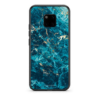 Thumbnail for Huawei Mate 20 Pro Marble Blue θήκη από τη Smartfits με σχέδιο στο πίσω μέρος και μαύρο περίβλημα | Smartphone case with colorful back and black bezels by Smartfits