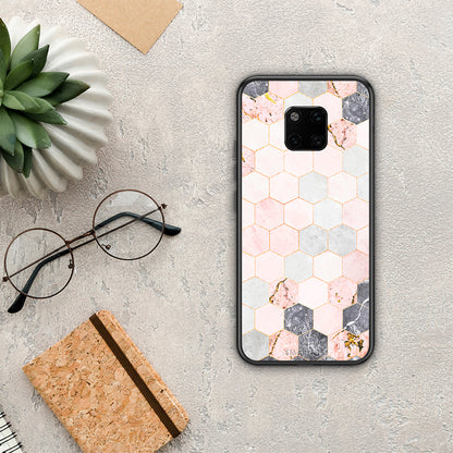 Marble Hexagon Pink - Huawei Mate 20 Pro θήκη