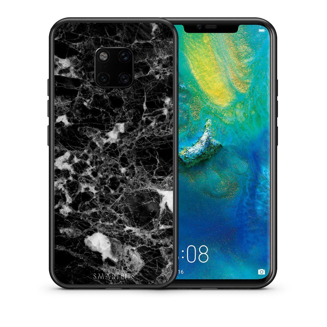 Θήκη Huawei Mate 20 Pro Male Marble από τη Smartfits με σχέδιο στο πίσω μέρος και μαύρο περίβλημα | Huawei Mate 20 Pro Male Marble case with colorful back and black bezels