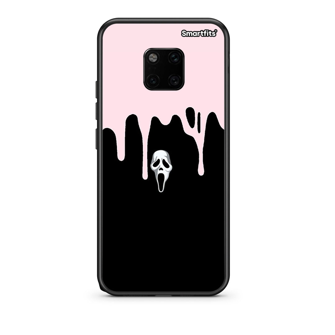 Huawei Mate 20 Pro Melting Halloween Mask Θήκη από τη Smartfits με σχέδιο στο πίσω μέρος και μαύρο περίβλημα | Smartphone case with colorful back and black bezels by Smartfits