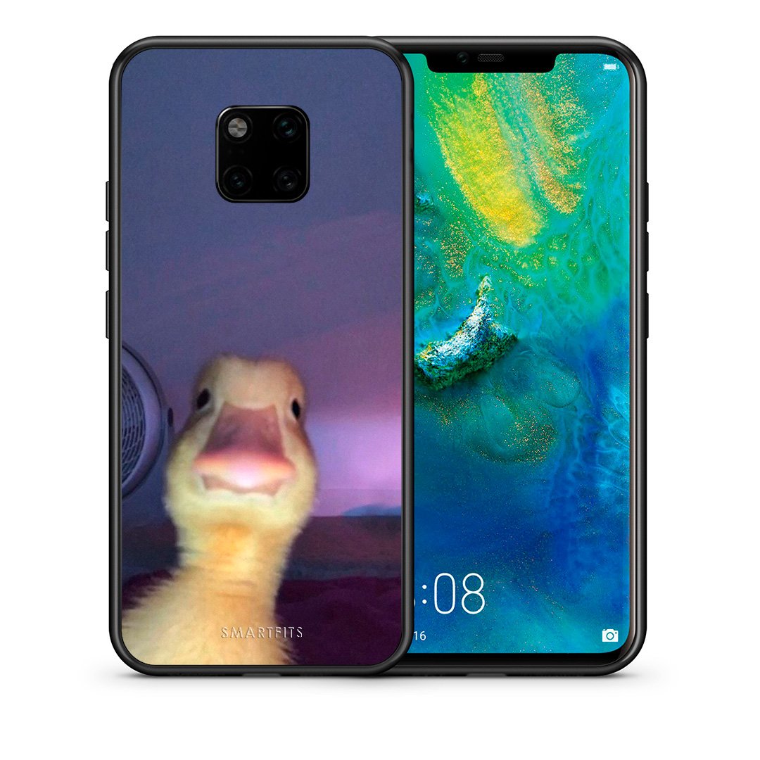 Θήκη Huawei Mate 20 Pro Meme Duck από τη Smartfits με σχέδιο στο πίσω μέρος και μαύρο περίβλημα | Huawei Mate 20 Pro Meme Duck case with colorful back and black bezels