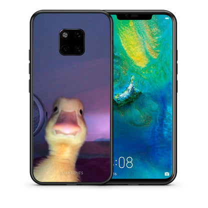 Θήκη Huawei Mate 20 Pro Meme Duck από τη Smartfits με σχέδιο στο πίσω μέρος και μαύρο περίβλημα | Huawei Mate 20 Pro Meme Duck case with colorful back and black bezels