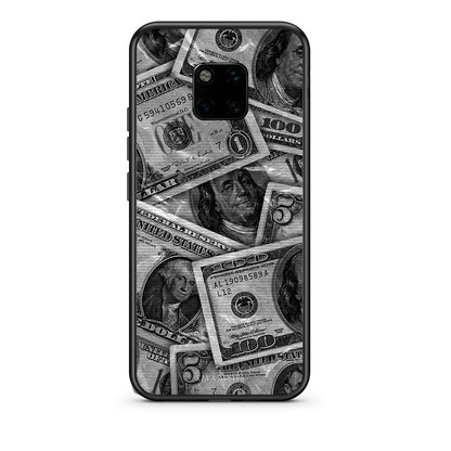 Huawei Mate 20 Pro Money Dollars θήκη από τη Smartfits με σχέδιο στο πίσω μέρος και μαύρο περίβλημα | Smartphone case with colorful back and black bezels by Smartfits