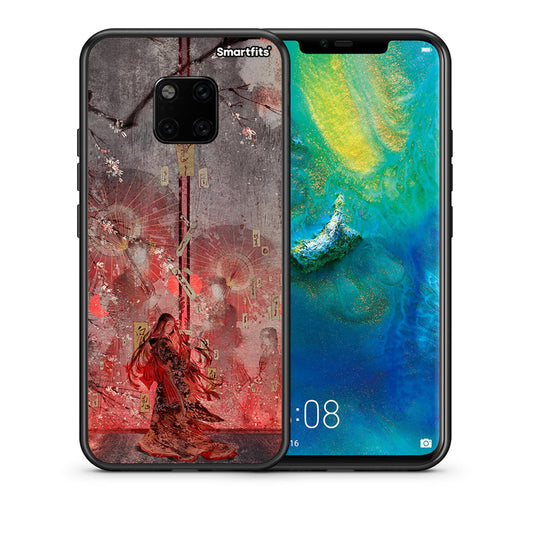 Θήκη Huawei Mate 20 Pro Nezuko Kamado από τη Smartfits με σχέδιο στο πίσω μέρος και μαύρο περίβλημα | Huawei Mate 20 Pro Nezuko Kamado case with colorful back and black bezels