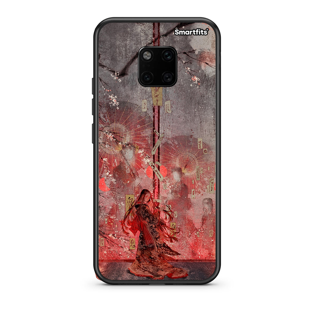 Huawei Mate 20 Pro Nezuko Kamado θήκη από τη Smartfits με σχέδιο στο πίσω μέρος και μαύρο περίβλημα | Smartphone case with colorful back and black bezels by Smartfits