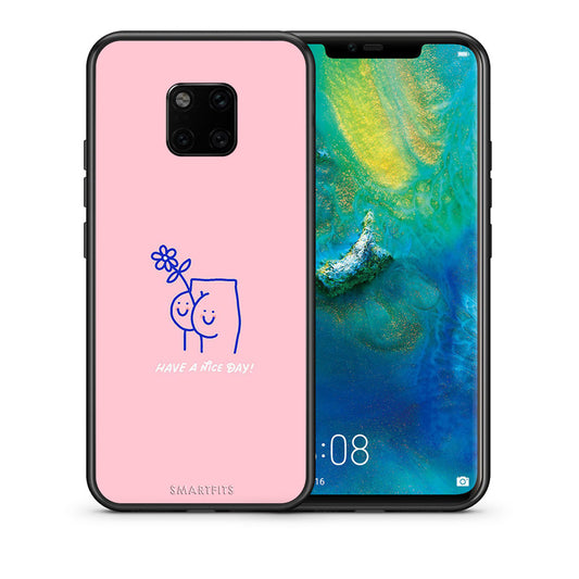 Θήκη Huawei Mate 20 Pro Nice Day από τη Smartfits με σχέδιο στο πίσω μέρος και μαύρο περίβλημα | Huawei Mate 20 Pro Nice Day case with colorful back and black bezels