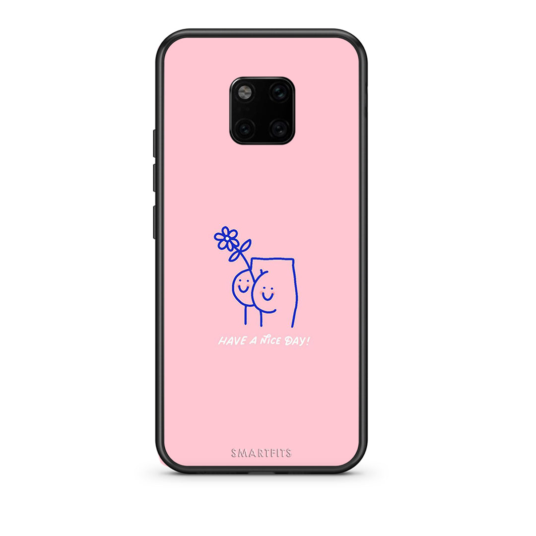Huawei Mate 20 Pro Nice Day θήκη από τη Smartfits με σχέδιο στο πίσω μέρος και μαύρο περίβλημα | Smartphone case with colorful back and black bezels by Smartfits