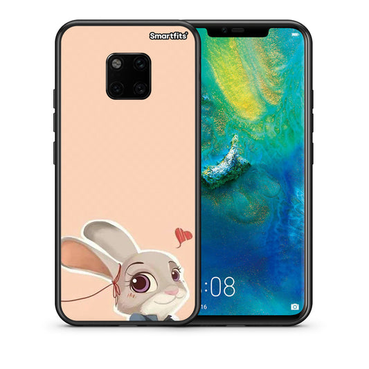 Θήκη Huawei Mate 20 Pro Nick Wilde And Judy Hopps Love 2 από τη Smartfits με σχέδιο στο πίσω μέρος και μαύρο περίβλημα | Huawei Mate 20 Pro Nick Wilde And Judy Hopps Love 2 case with colorful back and black bezels