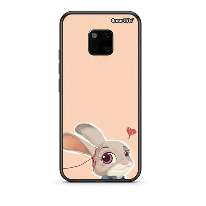 Huawei Mate 20 Pro Nick Wilde And Judy Hopps Love 2 θήκη από τη Smartfits με σχέδιο στο πίσω μέρος και μαύρο περίβλημα | Smartphone case with colorful back and black bezels by Smartfits