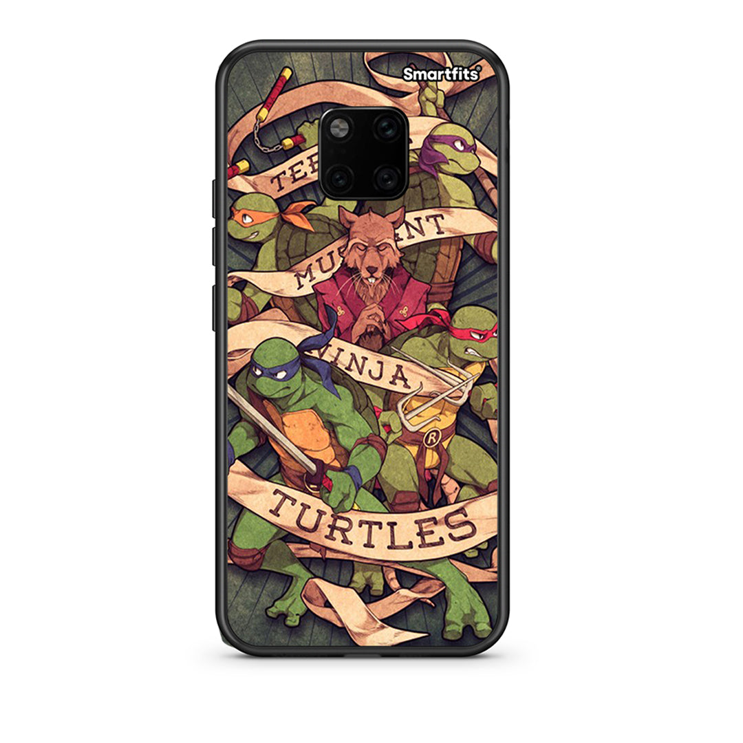 Huawei Mate 20 Pro Ninja Turtles θήκη από τη Smartfits με σχέδιο στο πίσω μέρος και μαύρο περίβλημα | Smartphone case with colorful back and black bezels by Smartfits