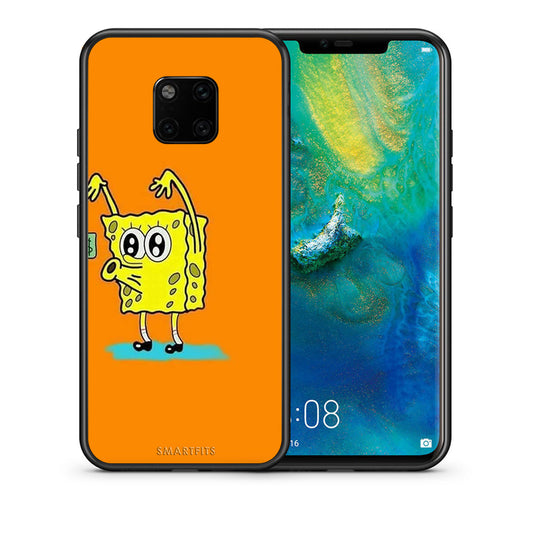 Θήκη Αγίου Βαλεντίνου Huawei Mate 20 Pro No Money 2 από τη Smartfits με σχέδιο στο πίσω μέρος και μαύρο περίβλημα | Huawei Mate 20 Pro No Money 2 case with colorful back and black bezels