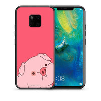 Thumbnail for Θήκη Αγίου Βαλεντίνου Huawei Mate 20 Pro Pig Love 1 από τη Smartfits με σχέδιο στο πίσω μέρος και μαύρο περίβλημα | Huawei Mate 20 Pro Pig Love 1 case with colorful back and black bezels