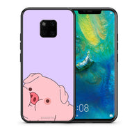 Thumbnail for Θήκη Αγίου Βαλεντίνου Huawei Mate 20 Pro Pig Love 2 από τη Smartfits με σχέδιο στο πίσω μέρος και μαύρο περίβλημα | Huawei Mate 20 Pro Pig Love 2 case with colorful back and black bezels