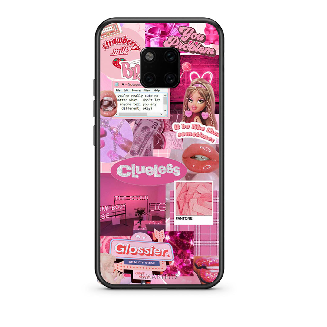Huawei Mate 20 Pro Pink Love Θήκη Αγίου Βαλεντίνου από τη Smartfits με σχέδιο στο πίσω μέρος και μαύρο περίβλημα | Smartphone case with colorful back and black bezels by Smartfits