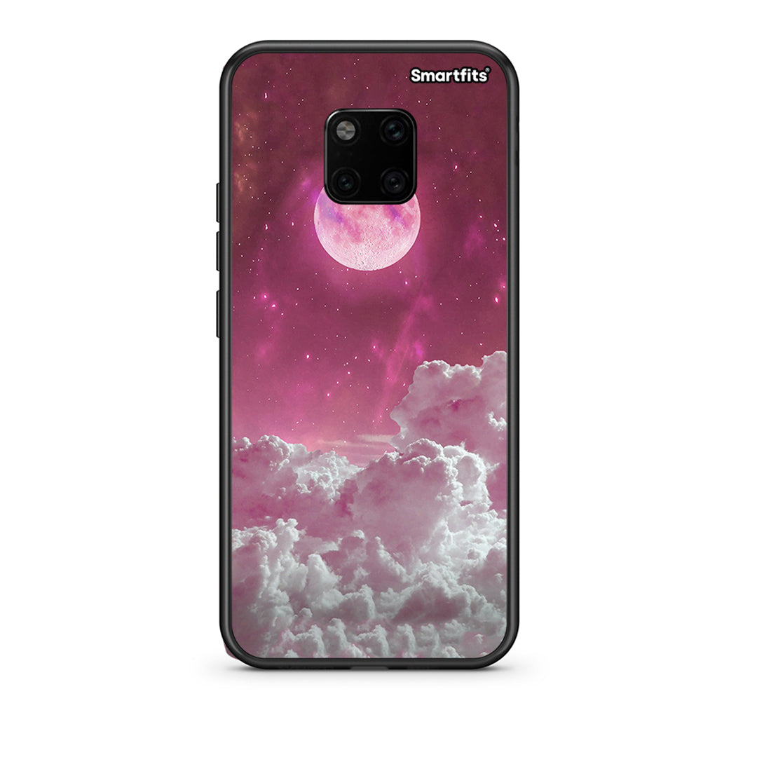 Huawei Mate 20 Pro Pink Moon Θήκη από τη Smartfits με σχέδιο στο πίσω μέρος και μαύρο περίβλημα | Smartphone case with colorful back and black bezels by Smartfits