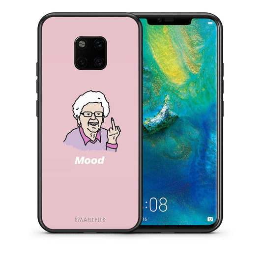 Θήκη Huawei Mate 20 Pro Mood PopArt από τη Smartfits με σχέδιο στο πίσω μέρος και μαύρο περίβλημα | Huawei Mate 20 Pro Mood PopArt case with colorful back and black bezels