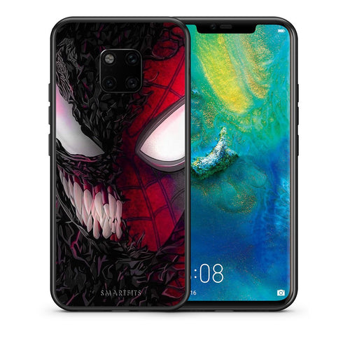 Θήκη Huawei Mate 20 Pro SpiderVenom PopArt από τη Smartfits με σχέδιο στο πίσω μέρος και μαύρο περίβλημα | Huawei Mate 20 Pro SpiderVenom PopArt case with colorful back and black bezels
