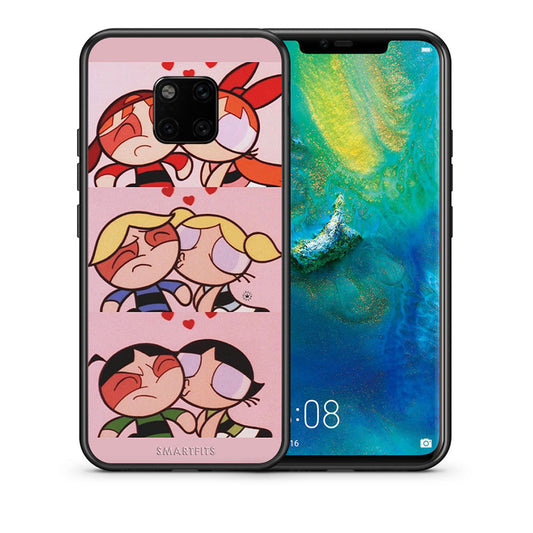 Θήκη Αγίου Βαλεντίνου Huawei Mate 20 Pro Puff Love από τη Smartfits με σχέδιο στο πίσω μέρος και μαύρο περίβλημα | Huawei Mate 20 Pro Puff Love case with colorful back and black bezels