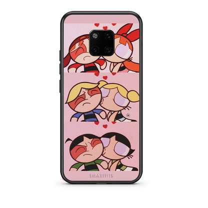 Huawei Mate 20 Pro Puff Love Θήκη Αγίου Βαλεντίνου από τη Smartfits με σχέδιο στο πίσω μέρος και μαύρο περίβλημα | Smartphone case with colorful back and black bezels by Smartfits