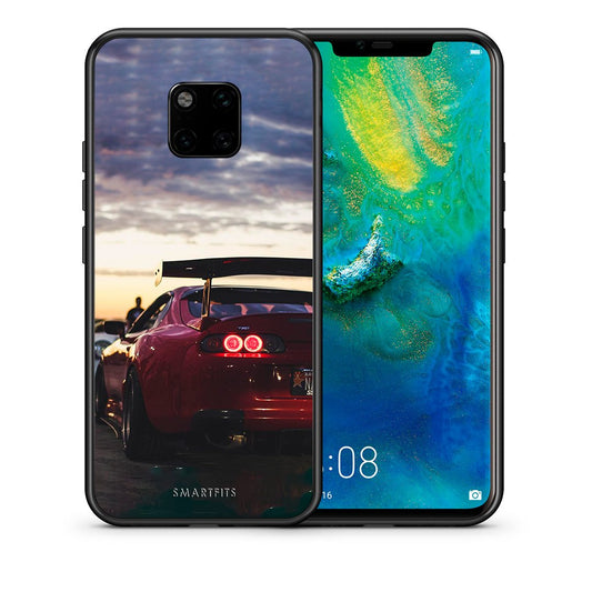 Θήκη Huawei Mate 20 Pro Racing Supra από τη Smartfits με σχέδιο στο πίσω μέρος και μαύρο περίβλημα | Huawei Mate 20 Pro Racing Supra case with colorful back and black bezels