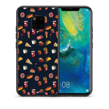 Θήκη Huawei Mate 20 Pro Hungry Random από τη Smartfits με σχέδιο στο πίσω μέρος και μαύρο περίβλημα | Huawei Mate 20 Pro Hungry Random case with colorful back and black bezels