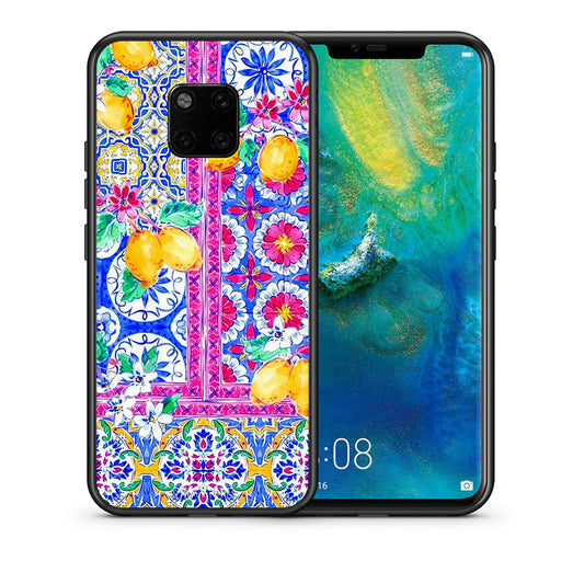 Θήκη Huawei Mate 20 Pro Retro Spring από τη Smartfits με σχέδιο στο πίσω μέρος και μαύρο περίβλημα | Huawei Mate 20 Pro Retro Spring case with colorful back and black bezels