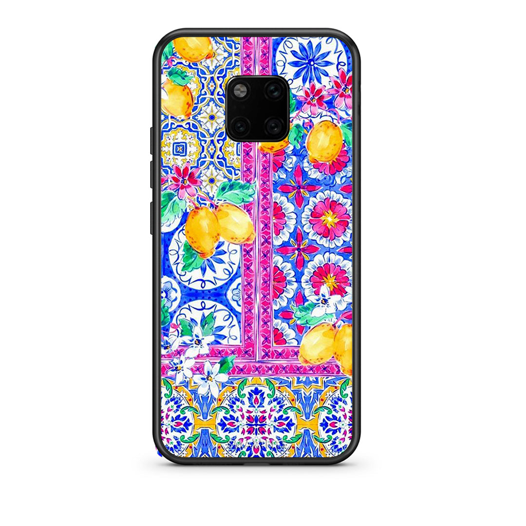 Huawei Mate 20 Pro Retro Spring θήκη από τη Smartfits με σχέδιο στο πίσω μέρος και μαύρο περίβλημα | Smartphone case with colorful back and black bezels by Smartfits