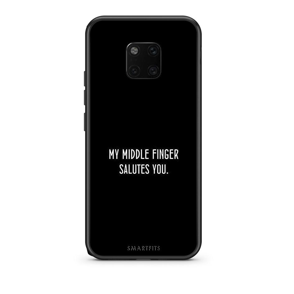 Huawei Mate 20 Pro Salute θήκη από τη Smartfits με σχέδιο στο πίσω μέρος και μαύρο περίβλημα | Smartphone case with colorful back and black bezels by Smartfits