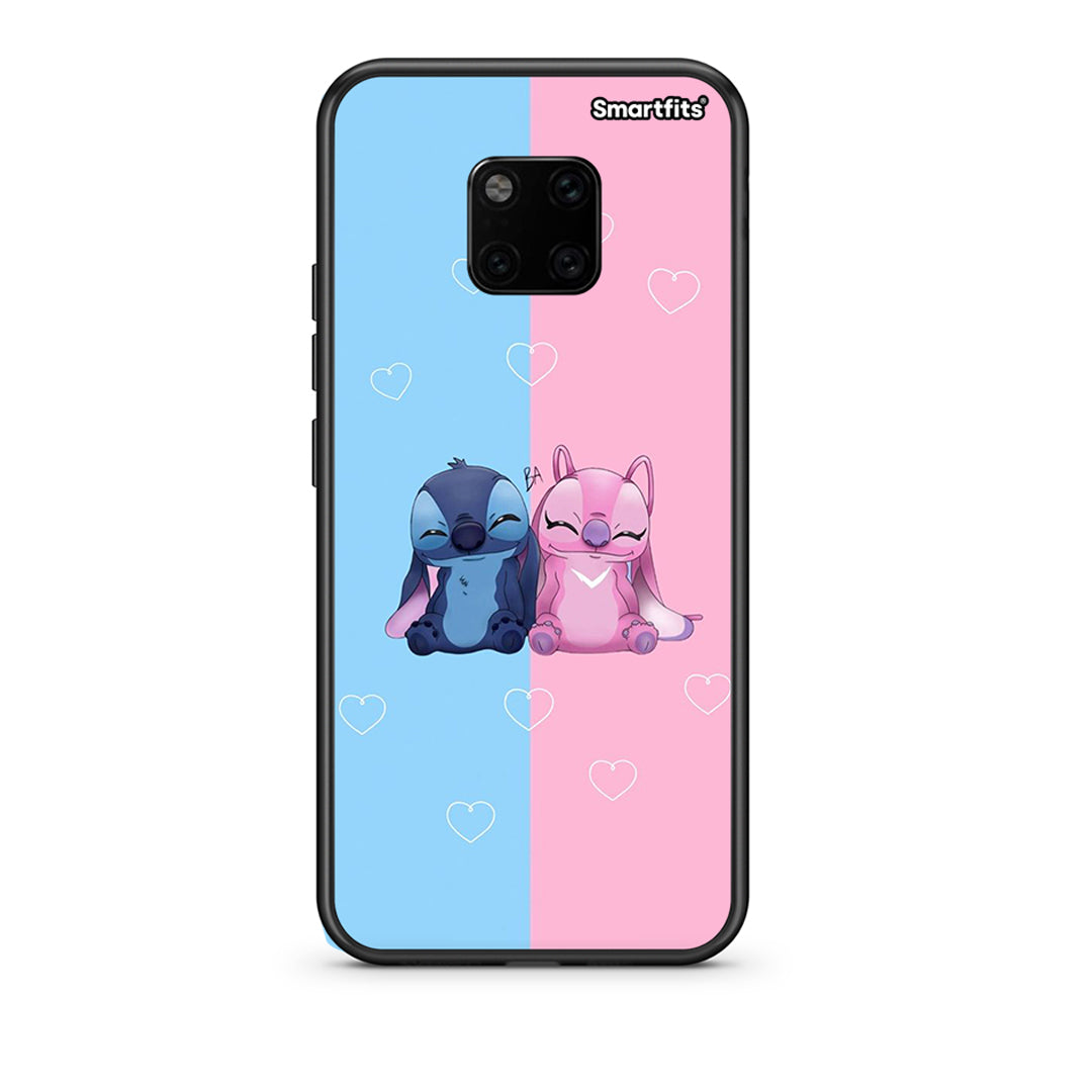 Huawei Mate 20 Pro Stitch And Angel θήκη από τη Smartfits με σχέδιο στο πίσω μέρος και μαύρο περίβλημα | Smartphone case with colorful back and black bezels by Smartfits