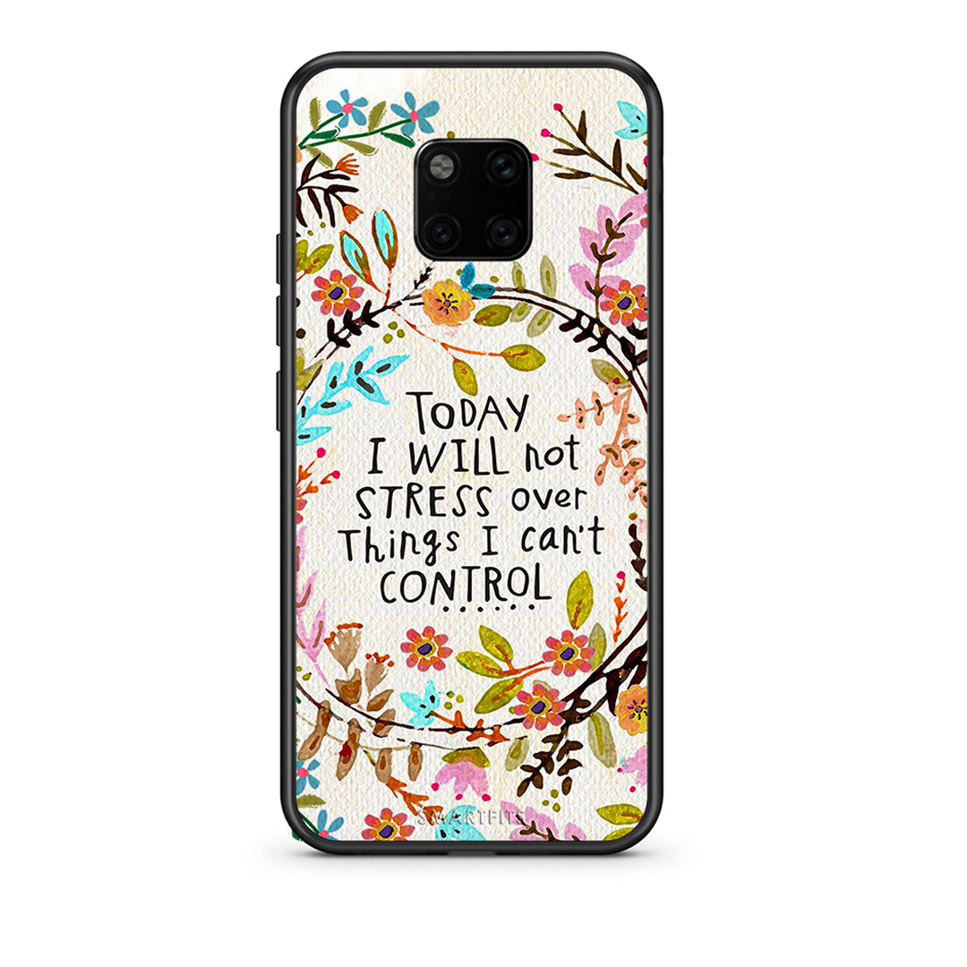 Huawei Mate 20 Pro Stress Over θήκη από τη Smartfits με σχέδιο στο πίσω μέρος και μαύρο περίβλημα | Smartphone case with colorful back and black bezels by Smartfits