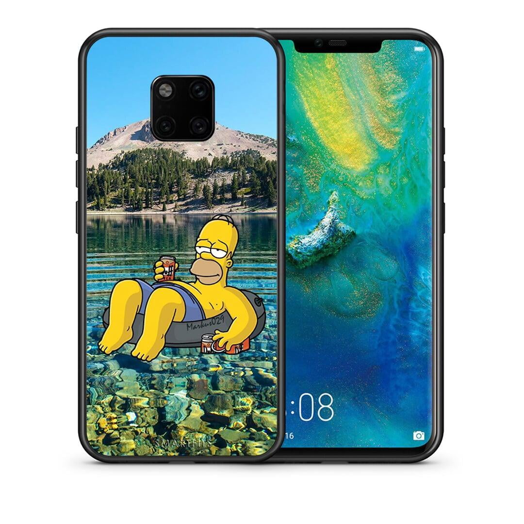 Θήκη Huawei Mate 20 Pro Summer Happiness από τη Smartfits με σχέδιο στο πίσω μέρος και μαύρο περίβλημα | Huawei Mate 20 Pro Summer Happiness case with colorful back and black bezels
