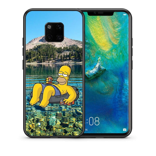Θήκη Huawei Mate 20 Pro Summer Happiness από τη Smartfits με σχέδιο στο πίσω μέρος και μαύρο περίβλημα | Huawei Mate 20 Pro Summer Happiness case with colorful back and black bezels